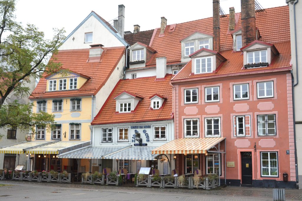 ラトビア首都リガのオープンカフェ